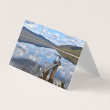 Lago Bellfield Nuvens em Cartão de Saudação de Águ