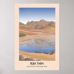 Lago Blea Tarn Distrito de Viagens Poster