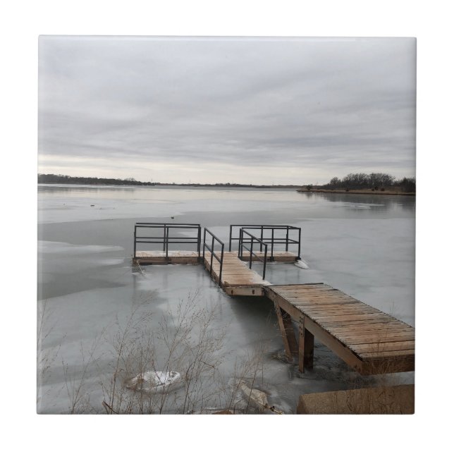 Lago congelado com doca (Frente)