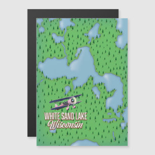 Lago de areia branca em Wisconsin