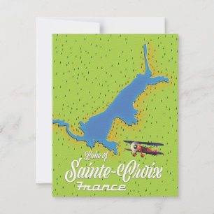 Lago de Sainte-Croix mapa de viagem França