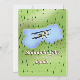 Lago de Sanabria Espanha mapa de viagem.