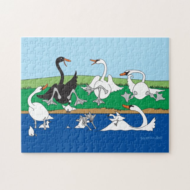 Lago do Cisne 11x14 Quebra-Cabeça (Horizontal)