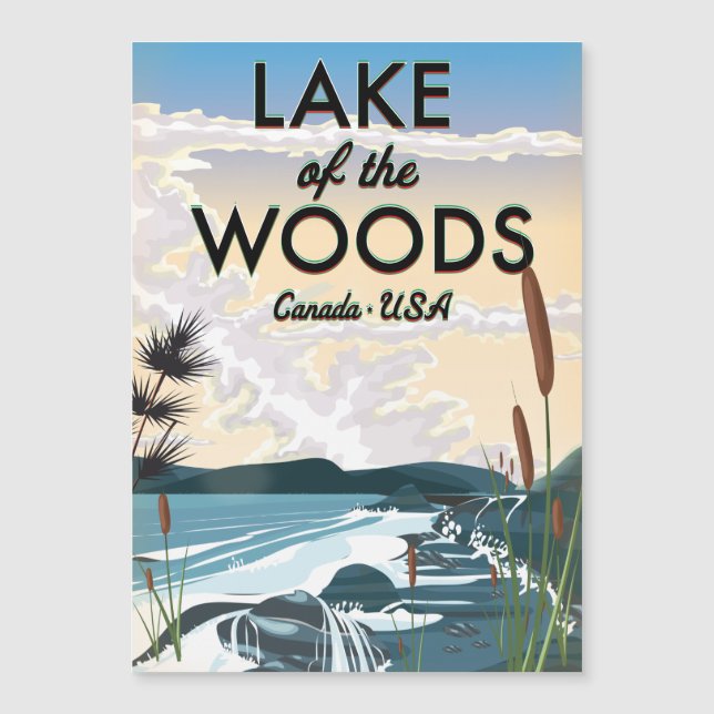 Lago do Woods USA canada (Frente)