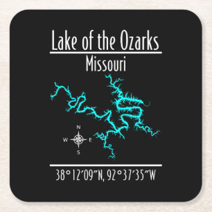 Lago dos Ozarks Missouri Coordenadas Porta-copos