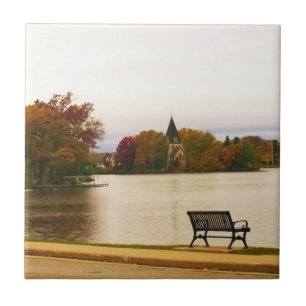 Lago Fowler no Outono, WI