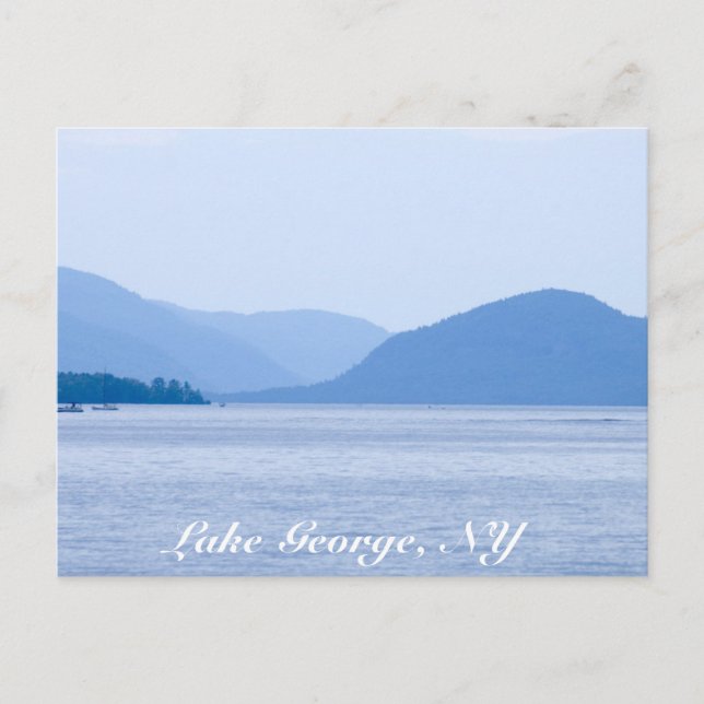 Lago George, N.Y. Cartão postal - Personalizado (Frente)