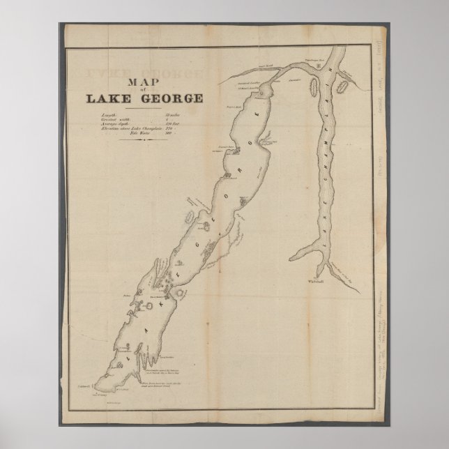 Lago George Poster (Frente)