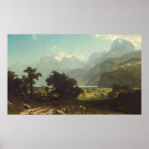 Lago Lucerne - Albert Bierstadt Fine Art Poster