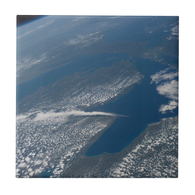 Lago Michigan, Lago Huron E Estado De Michigan. (Frente)