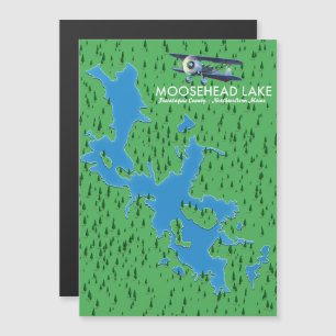Lago Moosehead,Mapa do Condado de Piscataquis