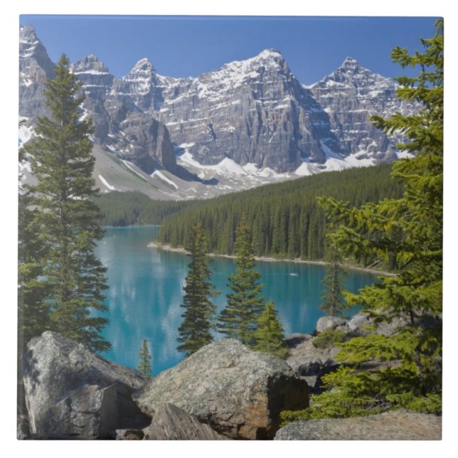 Lago Moraine, Canadian Rockies, Alberta, Canadá (Frente)