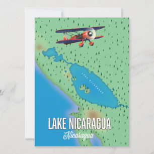 Lago Nicarágua, mapa da Nicarágua