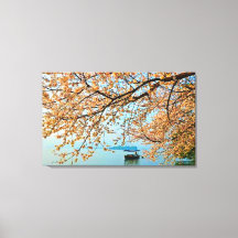 Lago Ocidental em Hangzhou, China - Canvas estendi