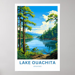 Lago Ouachita Arkansas Viagem Impressão