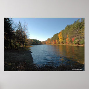 Lago peaks no impressão 018 de Poconos