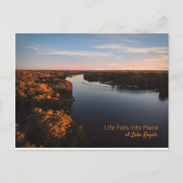 Lago Royale Sunset - Cartão de Posto (Frente)