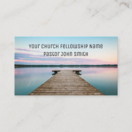 Lago SERENE com Cartões de visitas de igreja de do