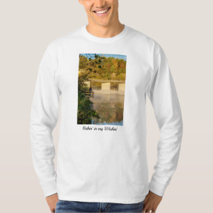 Lago Springfield Autumn Pesca Camisa De Capa Longa