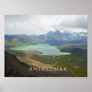 Lago Surprise, Aniakchak NMP, Poster do Alaska