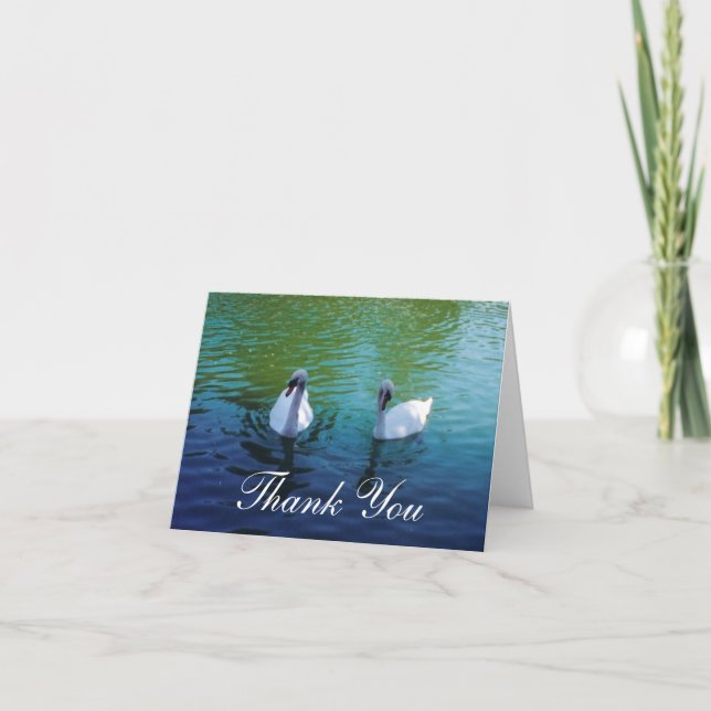 Lago Swan - obrigado cartões (Frente)
