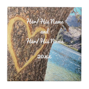 Lago Tahoe Blue Water Tree Heart Love