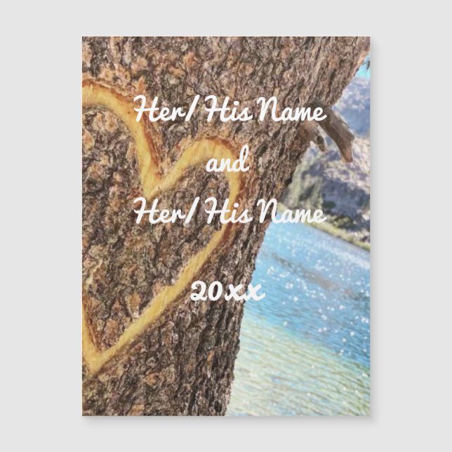 Lago Tahoe Blue Water Tree Heart Love (Frente)