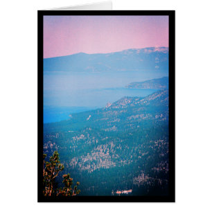 Lago Tahoe Mist- Canção do Sol. 5:14 Cartão Saudáv