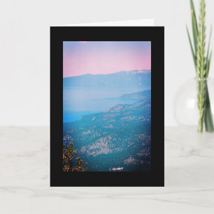 Lago Tahoe Mist- Canção do Sol. 8:7 Cartão de Saud