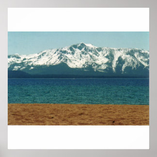Lago Tahoe Nevada Beach Poster