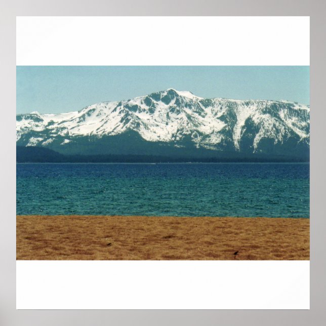 Lago Tahoe Nevada Beach Poster (Frente)