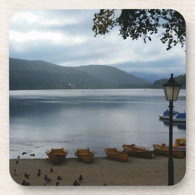 Lago Titisee Alemanha Porta-copos de Plástico (Frente)
