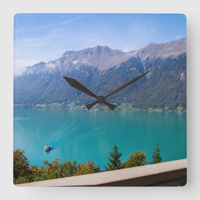Lago Tranquilidade Água Serenidade Relógio de Pare (Frente)