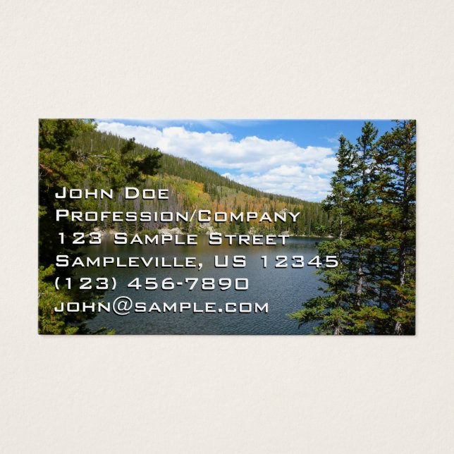 Lago Urso no Parque Nacional de Rocky Mountain (Frente)