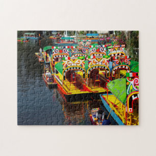 Lago Xochimilco México. Quebra-cabeça