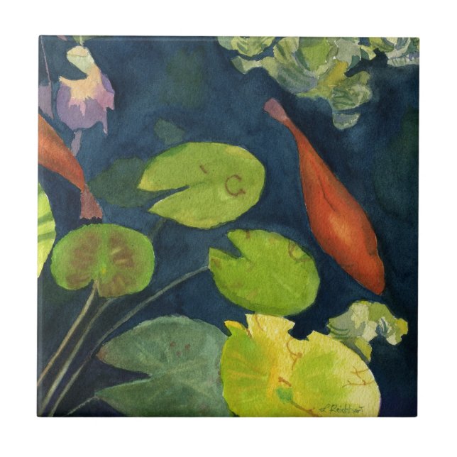 Lagoa de peixes de Koi (Frente)