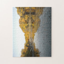 Lagoa dourada quebra-cabeça de acalmação de um