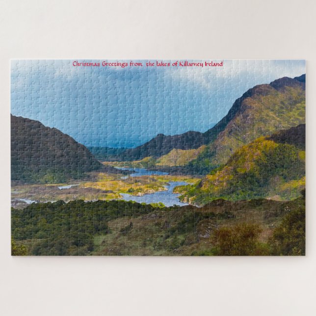 Lagos de Killarney. Quebra-cabeça do Parque Nacion (Horizontal)