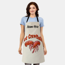 Lagosta, Crayfish, Crawfish adicionam texto, Apron