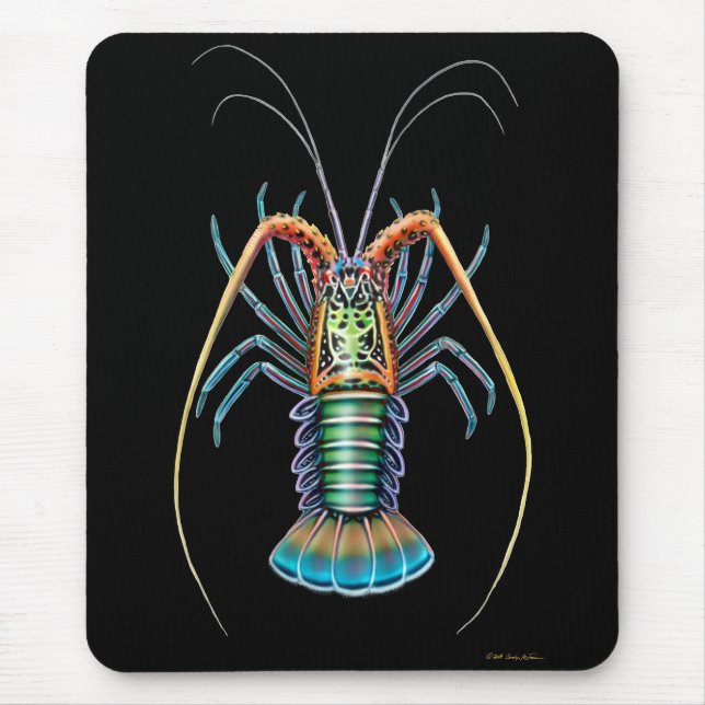 Lagosta espinhoso pintada Mousepad (Frente)