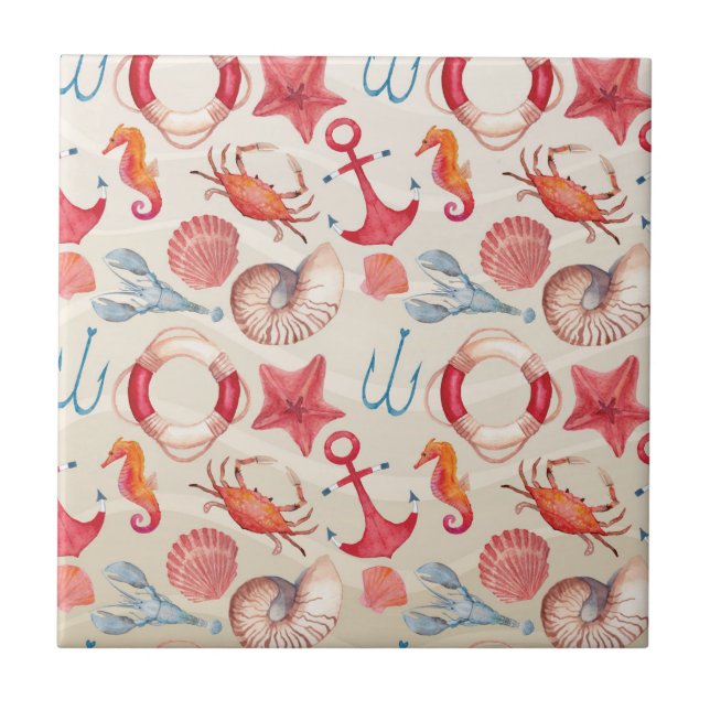 Lagosta náutica Pastel de Shell do caranguejo da (Frente)