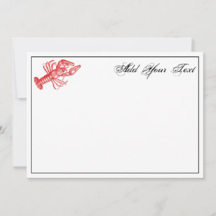 Lagosta Vermelha Vintage #1 Desenho