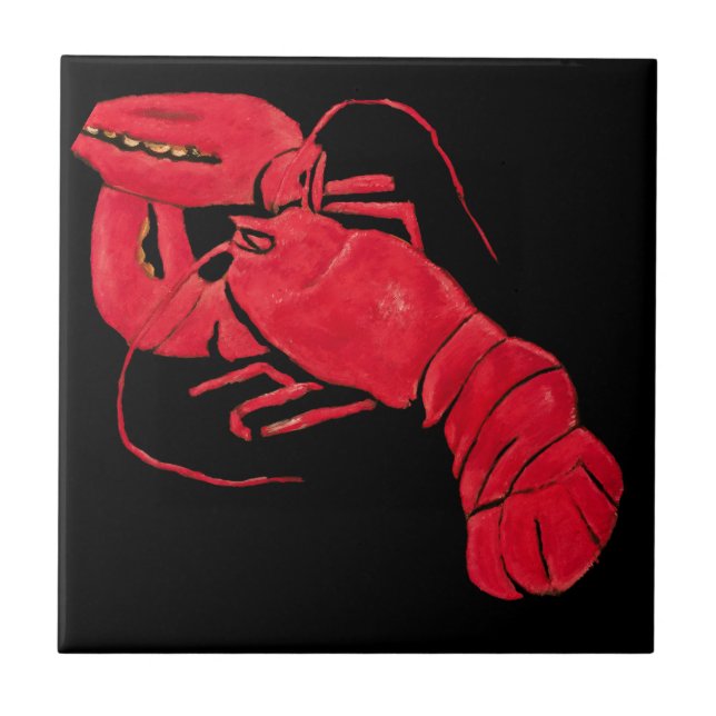 Lagosta Vermelha Vintage Marsden Hartley sobre Art (Frente)