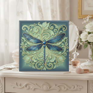 Lagrima Art Nouveau Libélula Pat#12 Azul ID1222