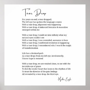 Lágrima despertando poema de terceiro olho poster