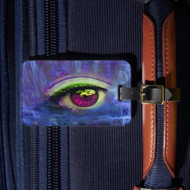 Lágrimas de cascata Etiqueta de bagagem (Frente Insitu 4)