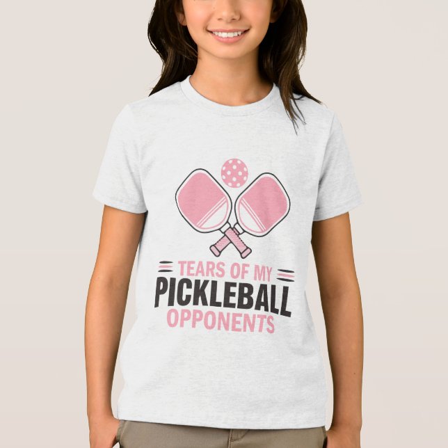 Lágrimas de meus oponentes de Pickleball - Engraça (Frente)