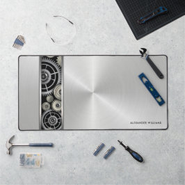 Lágrimas expostas em prata escovada com seu nome