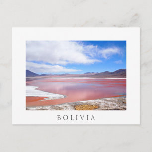 Laguna Colorada Bolivia, Vermelha, cartão postal 