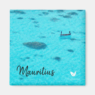 Laguna Maurícia - imã de geladeira de Velvet Escap